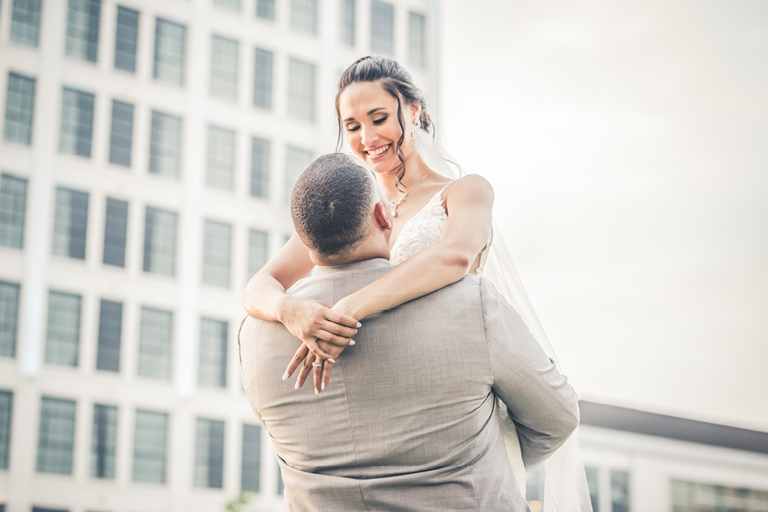 Wedding Couple at Embassy Suites